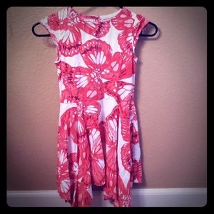 Girls floral handkerchief dress